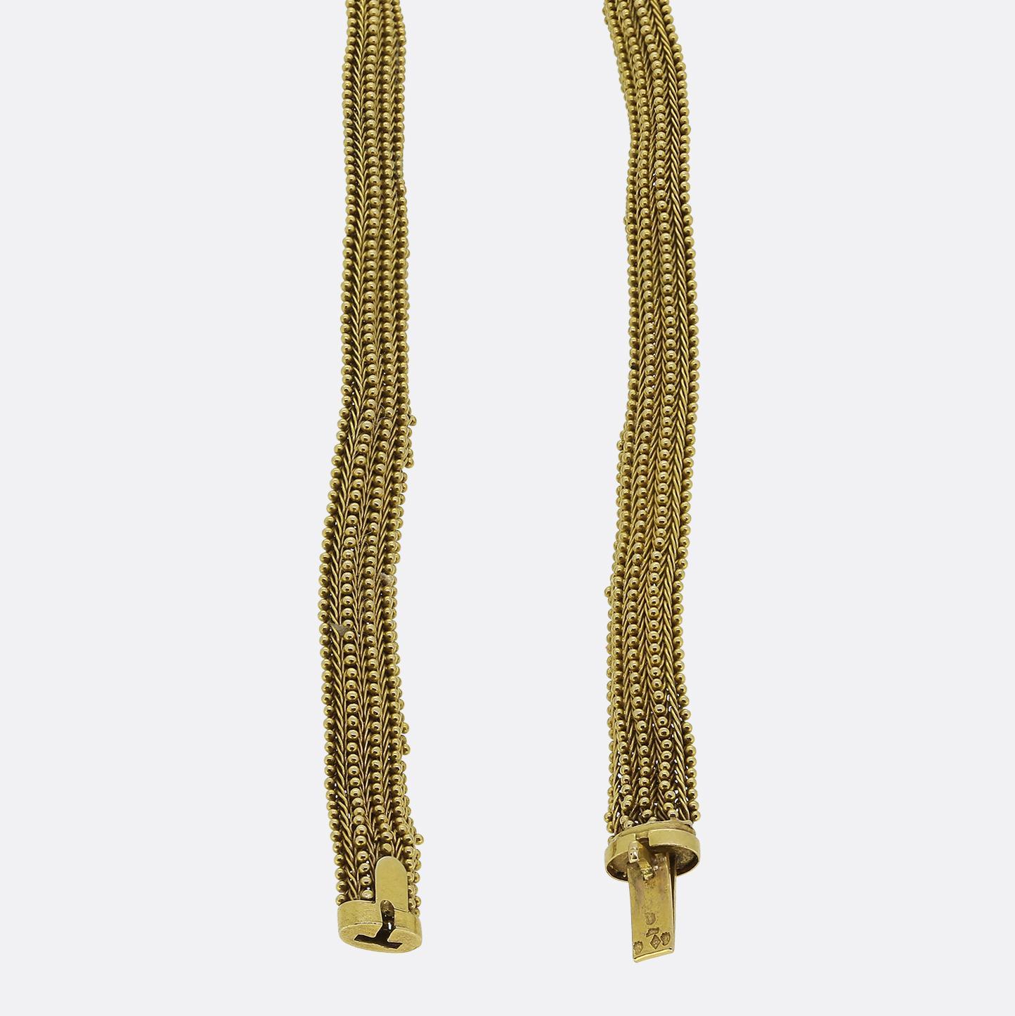 Tardo vittoriano Collana a catena girocollo con perline antiche in vendita