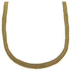 Collana a catena girocollo con perline antiche