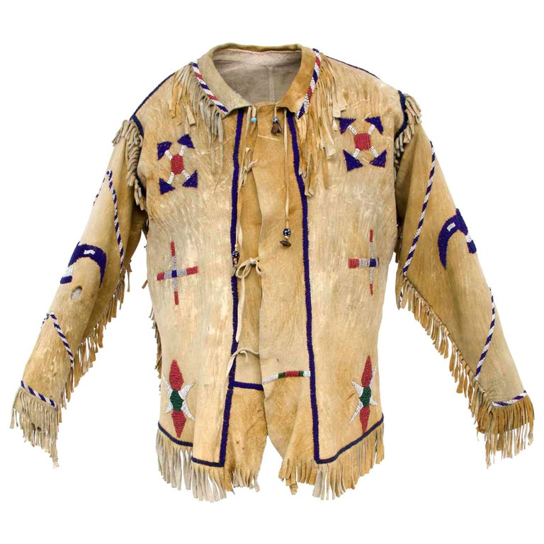 Antique Beaded Shirt, Apache, Native American, circa 1890-1910, Southwestern US