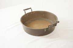 Antique Beaten Copper Pan, Victorian Double Handled Pan, Scotland 1880, H1074