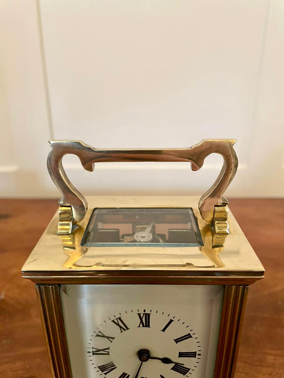 Antique Brass Carriage Clock 1