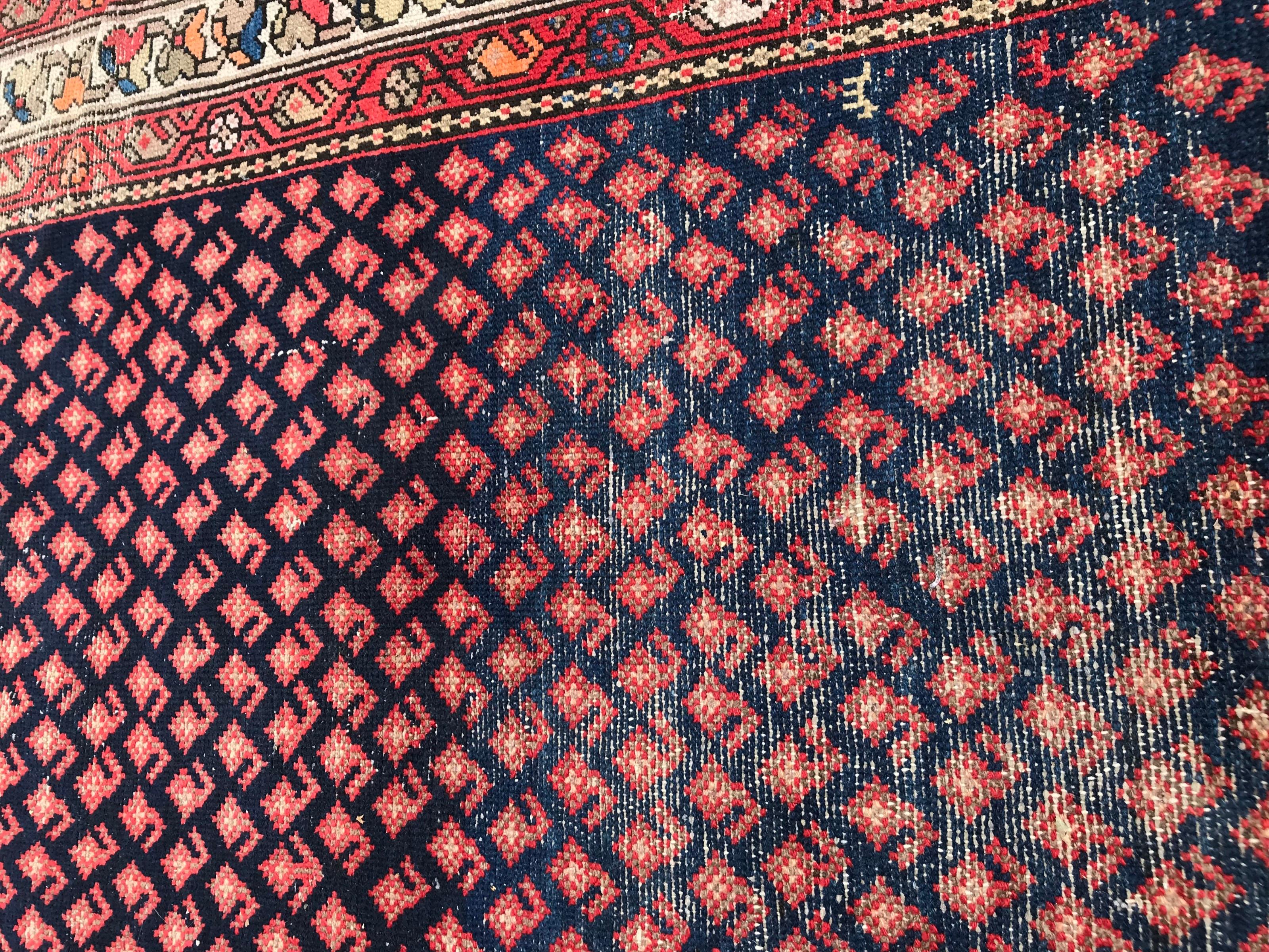 Hand-Knotted Antique Beautiful Malayer Runner For Sale
