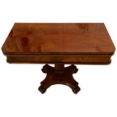 Table à thé/table d'appoint ancienne William IV du 19ème siècle en acajou