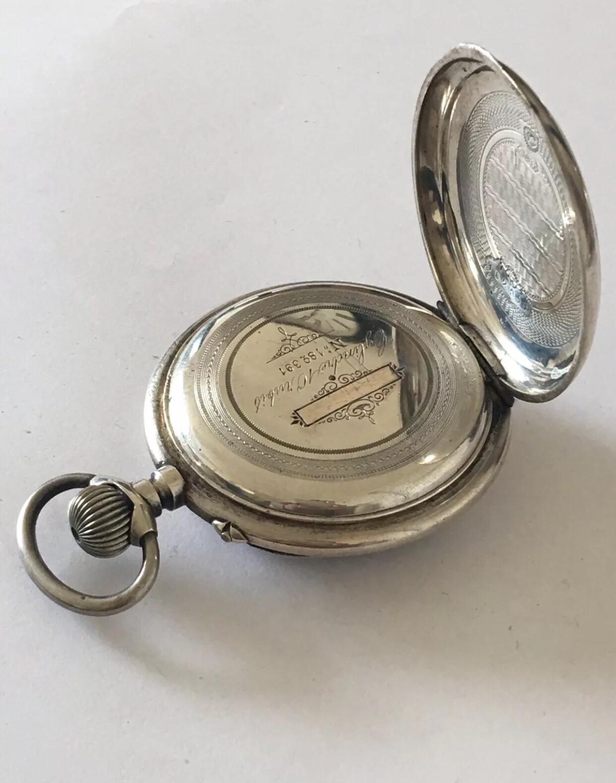 antique engraved pocket watch