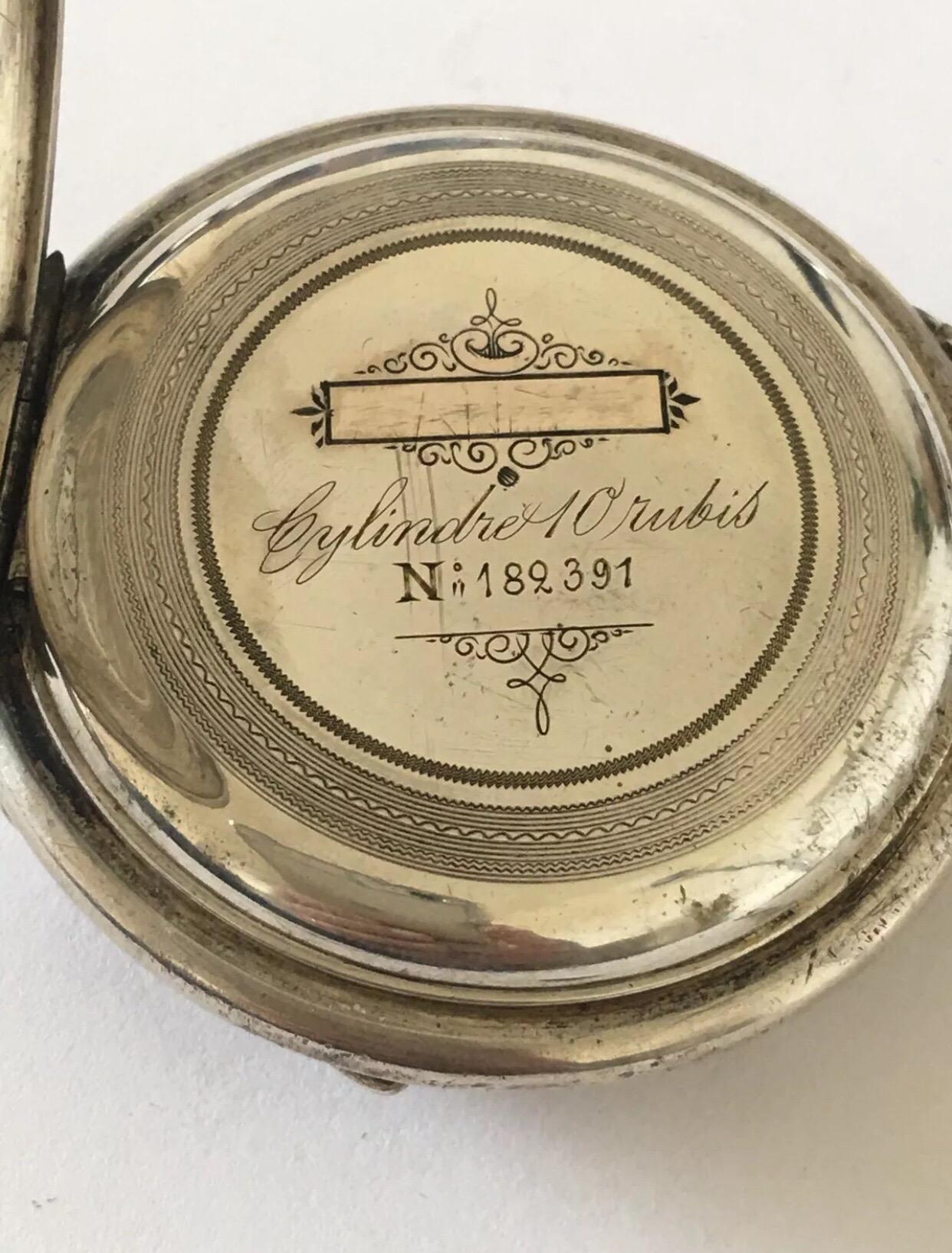 vintage silver pocket watch