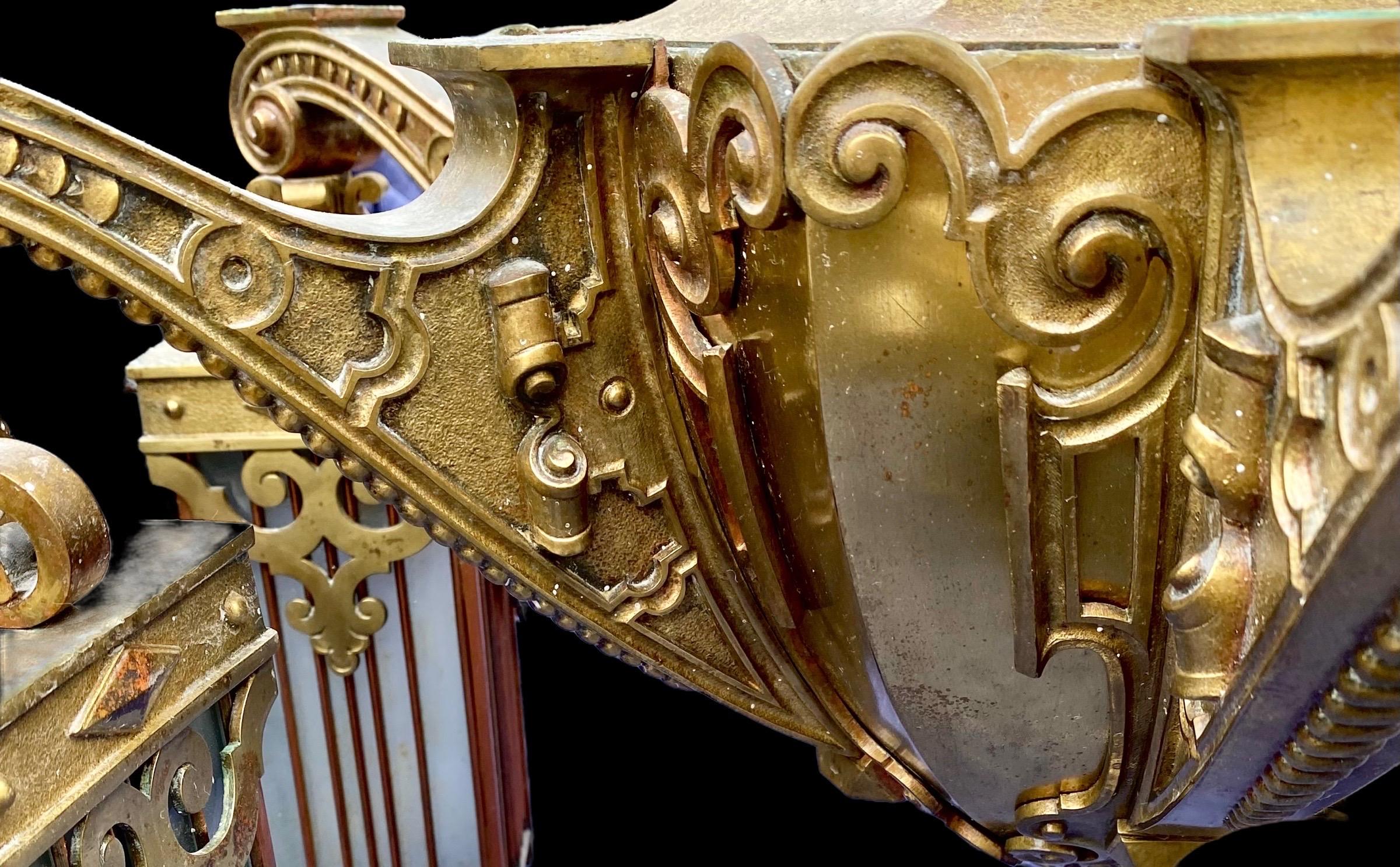 Antique Beaux Arts Copper and Brass Chandelier 6