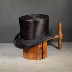Antique Beaver Skin Top Hat c.1890-1920