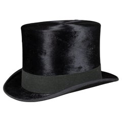 Used Beaver Skin Top Hat c.1890-1920  (FREE SHIPPING)