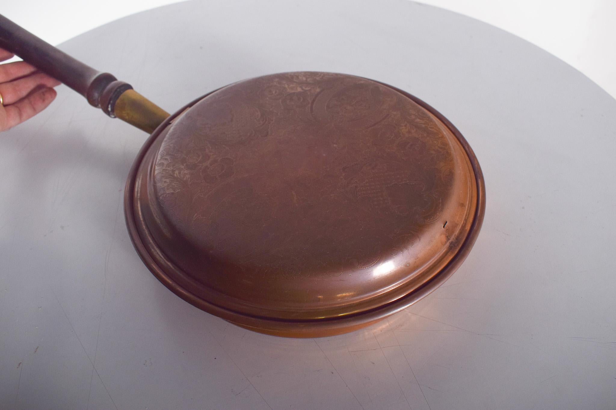 Mid-Century Modern Brazier de lit ancien avec poignée en vente