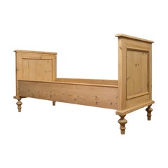Antique Bed Frame, English, Victorian, Pine, Bedstead, Late 19th Century, circa 1900