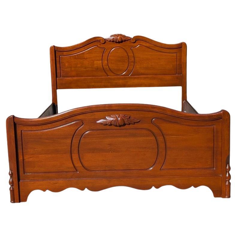Antique Bed Frame, Full Size, Double, Abernathy Furniture, Walnut Wood, American