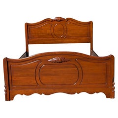 Antique Bed Frame, Full Size, Double, Abernathy Furniture, Walnut Wood, American