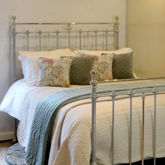 Antique Bed with Nickel Plating MK238