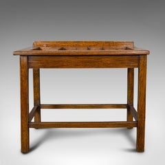 Antique Bedroom Rack, English, Oak, Nightstand, Hallway, Luggage, Edwardian
