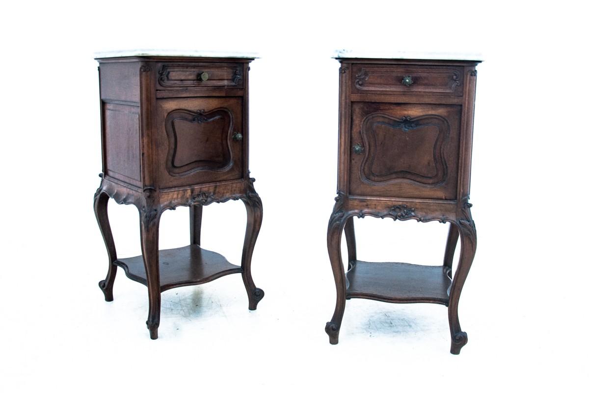 Louis Philippe Antique Bedside Tables, France, circa 1900