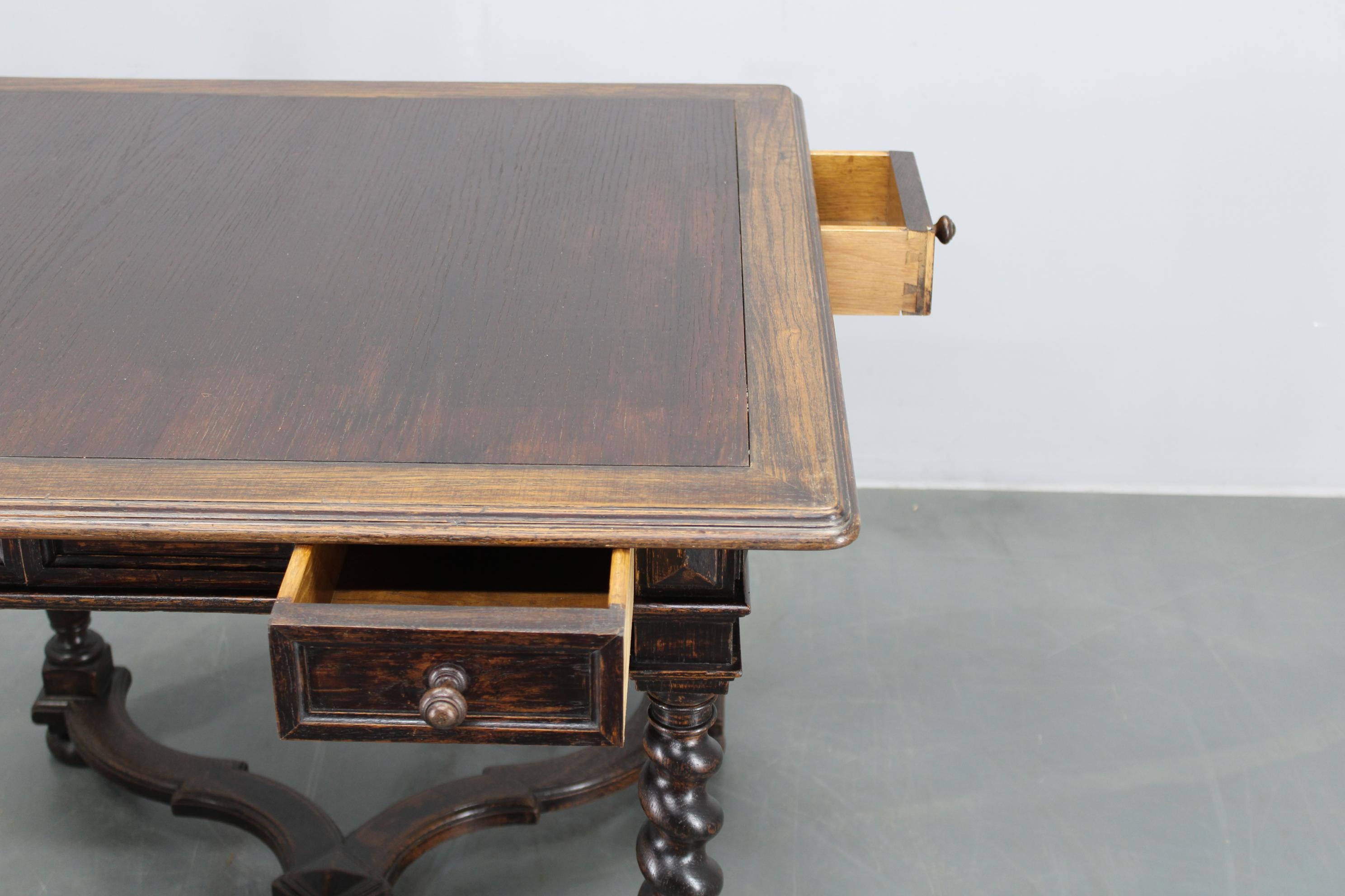 Antique Beech Card/Game Table, Czechoslovakia For Sale 4