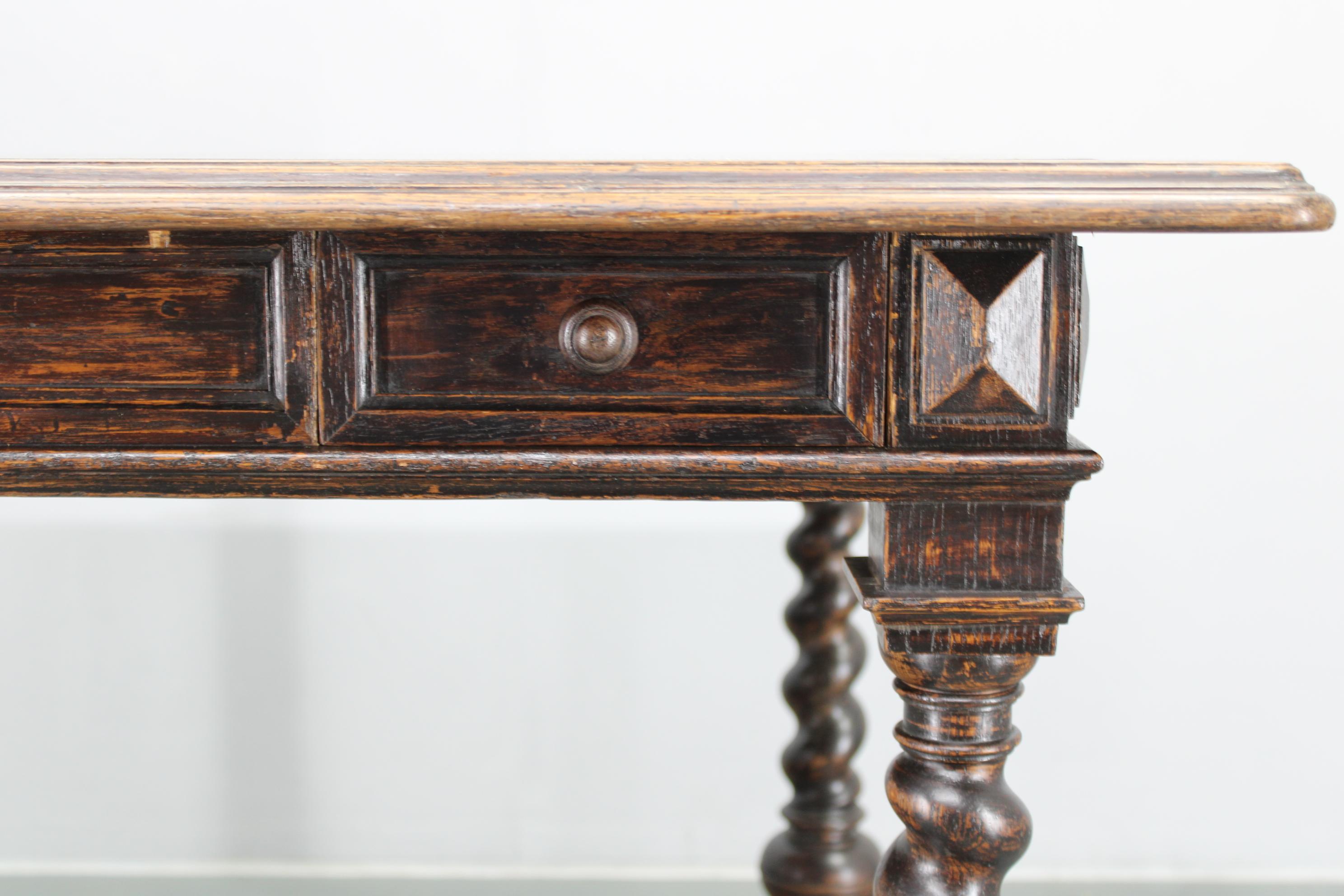 Wood Antique Beech Card/Game Table, Czechoslovakia For Sale