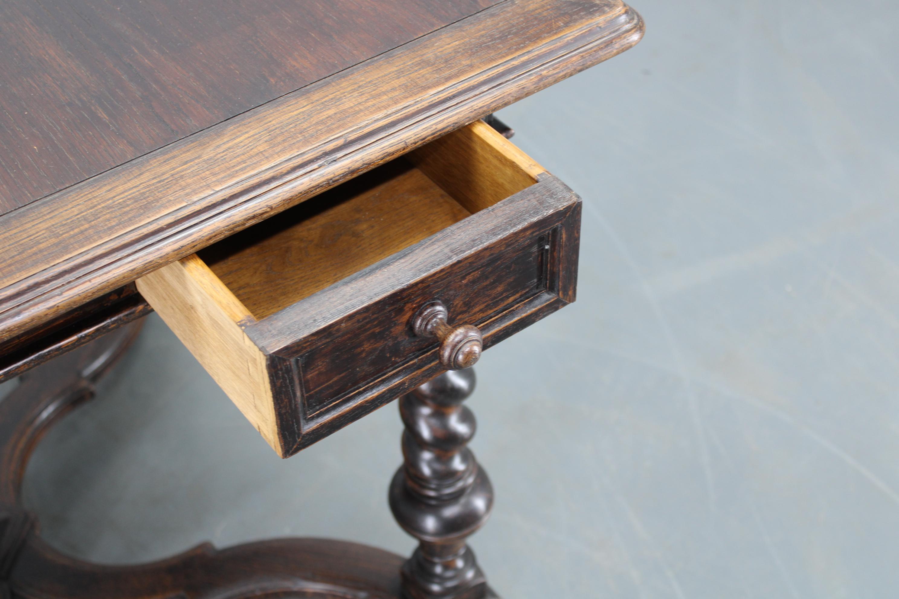 Antique Beech Card/Game Table, Czechoslovakia For Sale 1