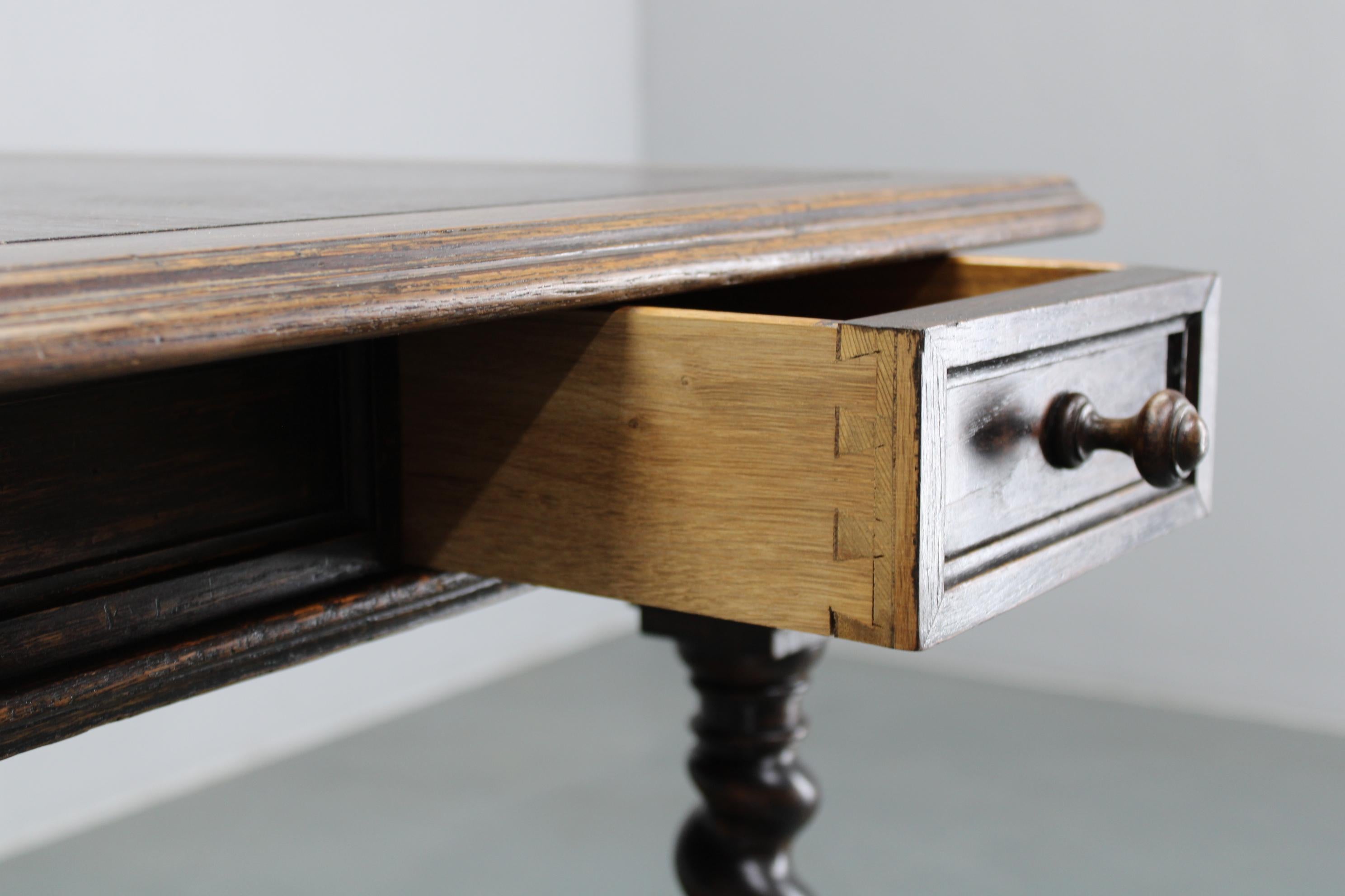 Antique Beech Card/Game Table, Czechoslovakia For Sale 2