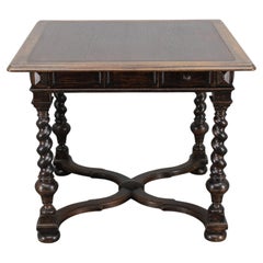 Antique Beech Card/Game Table, Czechoslovakia