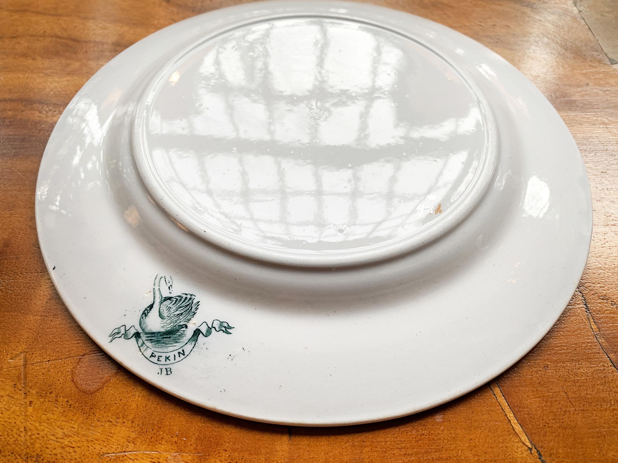Juego de 10 platos de postre antiguos Beech & Hancock en venta 5