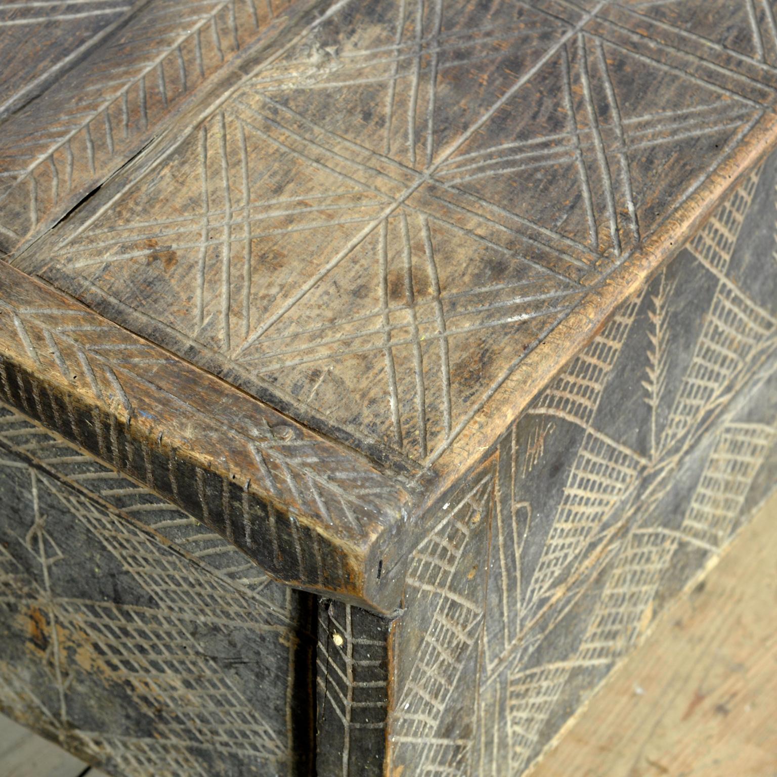 Beech Antique beech Shepherd’s Chest, 1820s