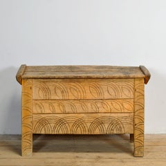 antique beech shepherd’s chest, 1850’s