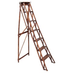Vintage Beechwood Ladder – Decorative Accent Piece
