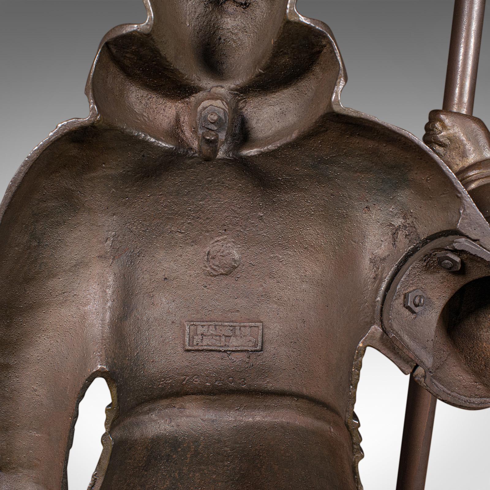 Antique Beefeater Fireside Companion, Cast Iron, English, Fire Tools, Edwardian For Sale 6