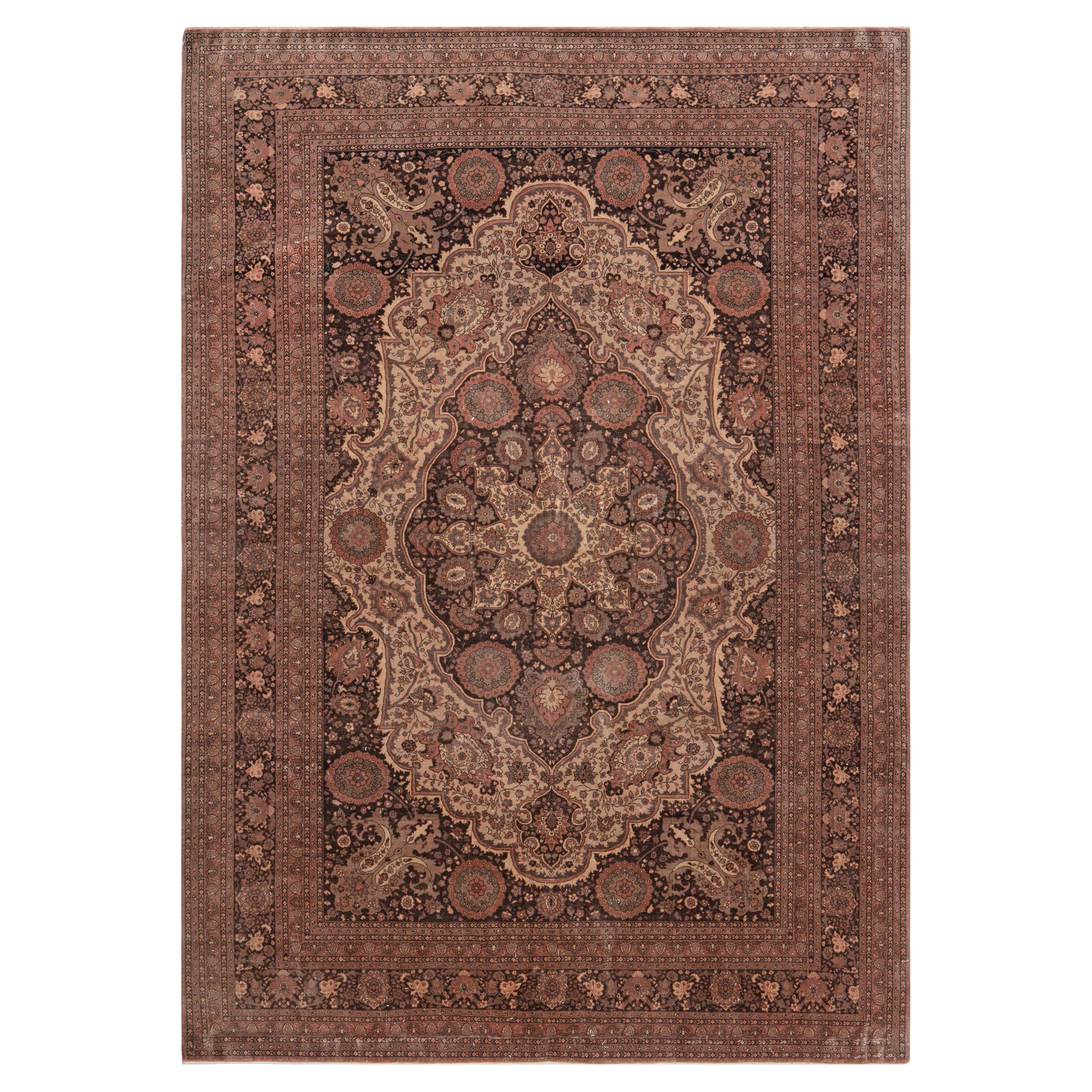 1910 Antique Persian Tabriz Hand Knotted Rug at 1stDibs