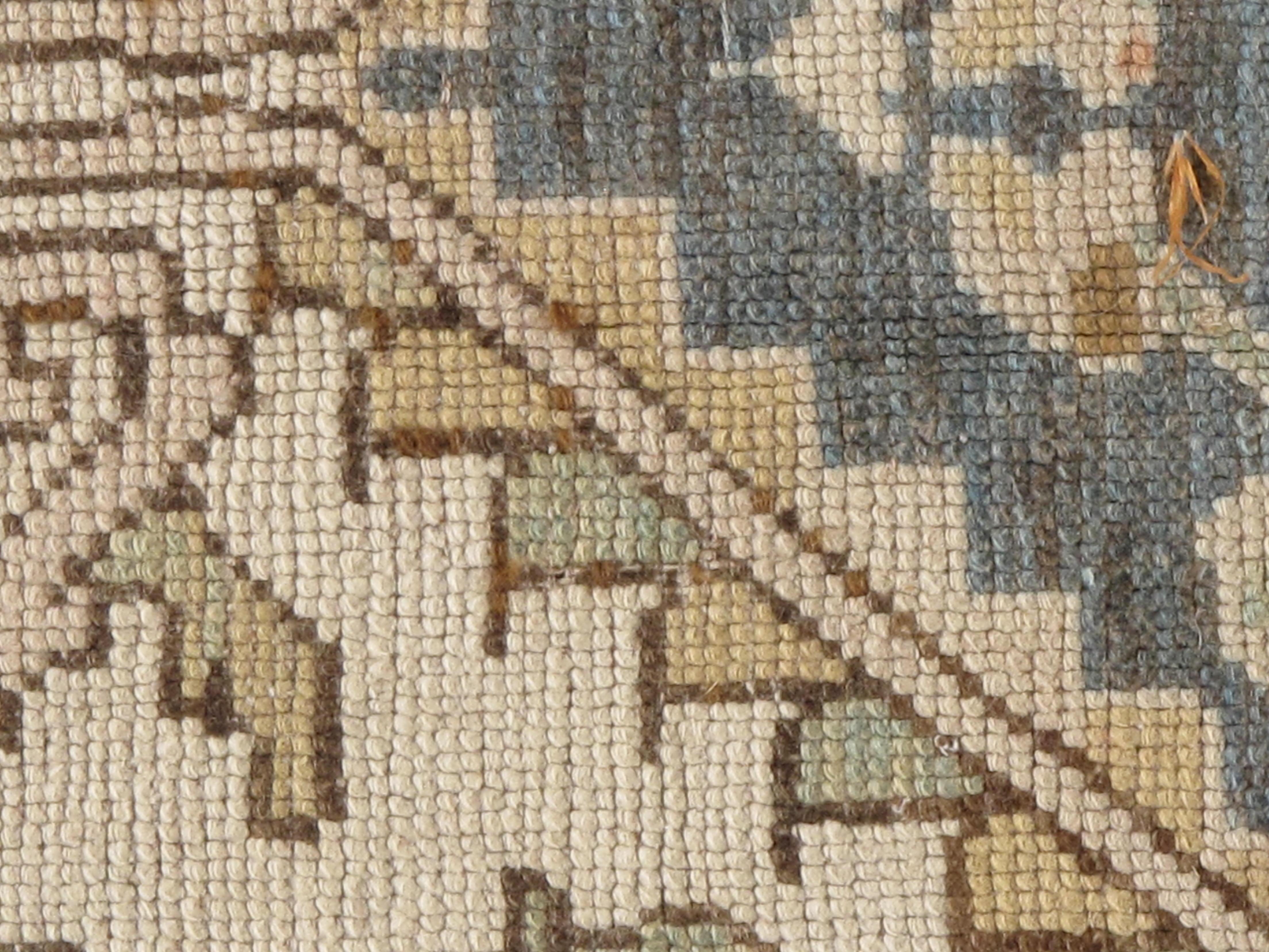 Antique Beige Karabagh Runner Rug  6'6 x 17'4 For Sale 2