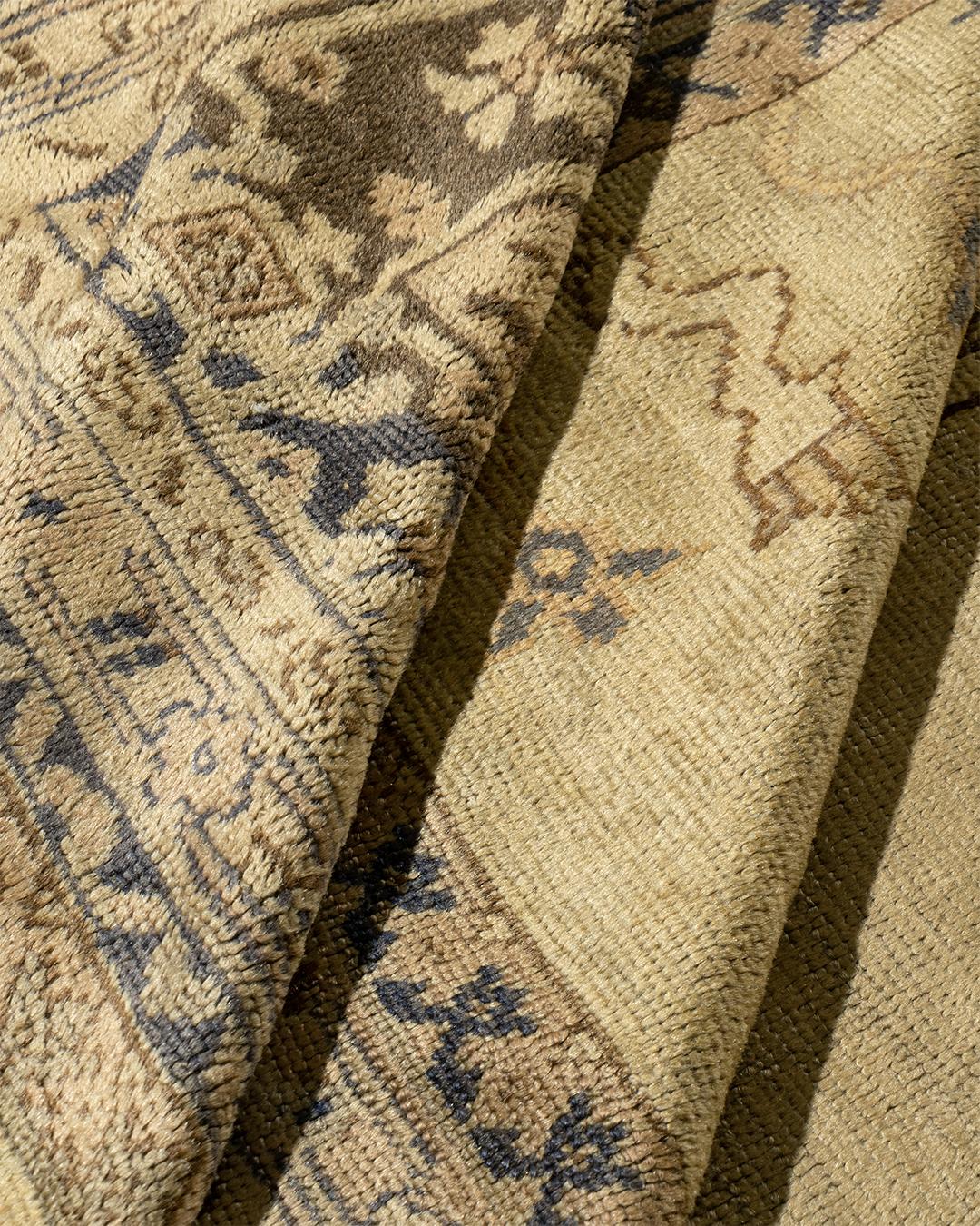 Antiker beigefarbener türkischer Oushak-Teppich in Übergröße 13'5 x 18'8 im Angebot 3