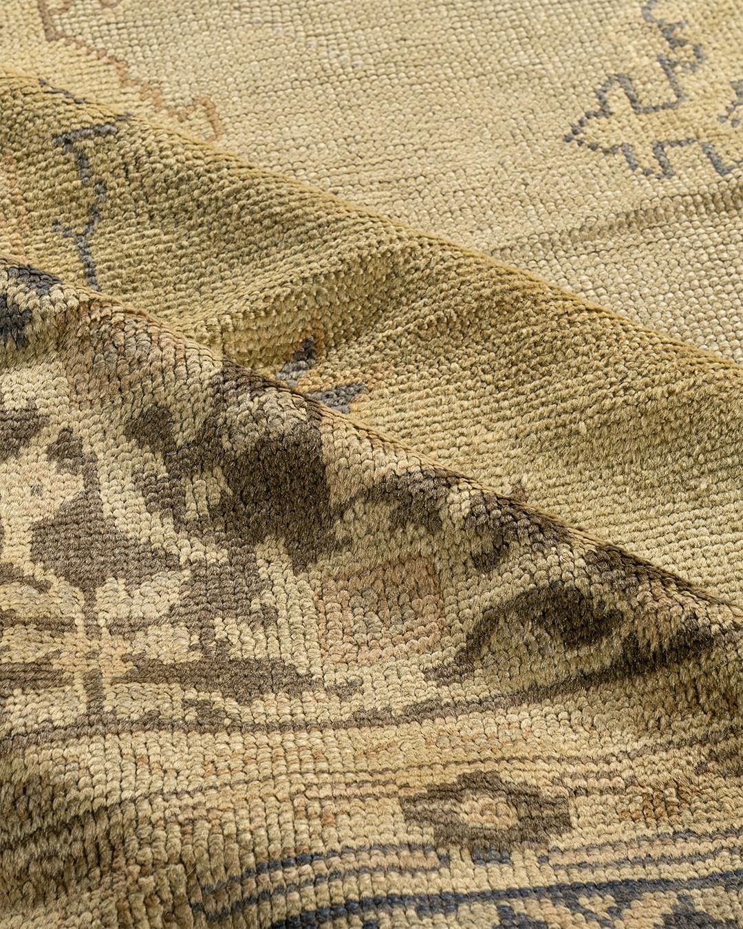 Antiker beigefarbener türkischer Oushak-Teppich in Übergröße 13'5 x 18'8 im Angebot 4