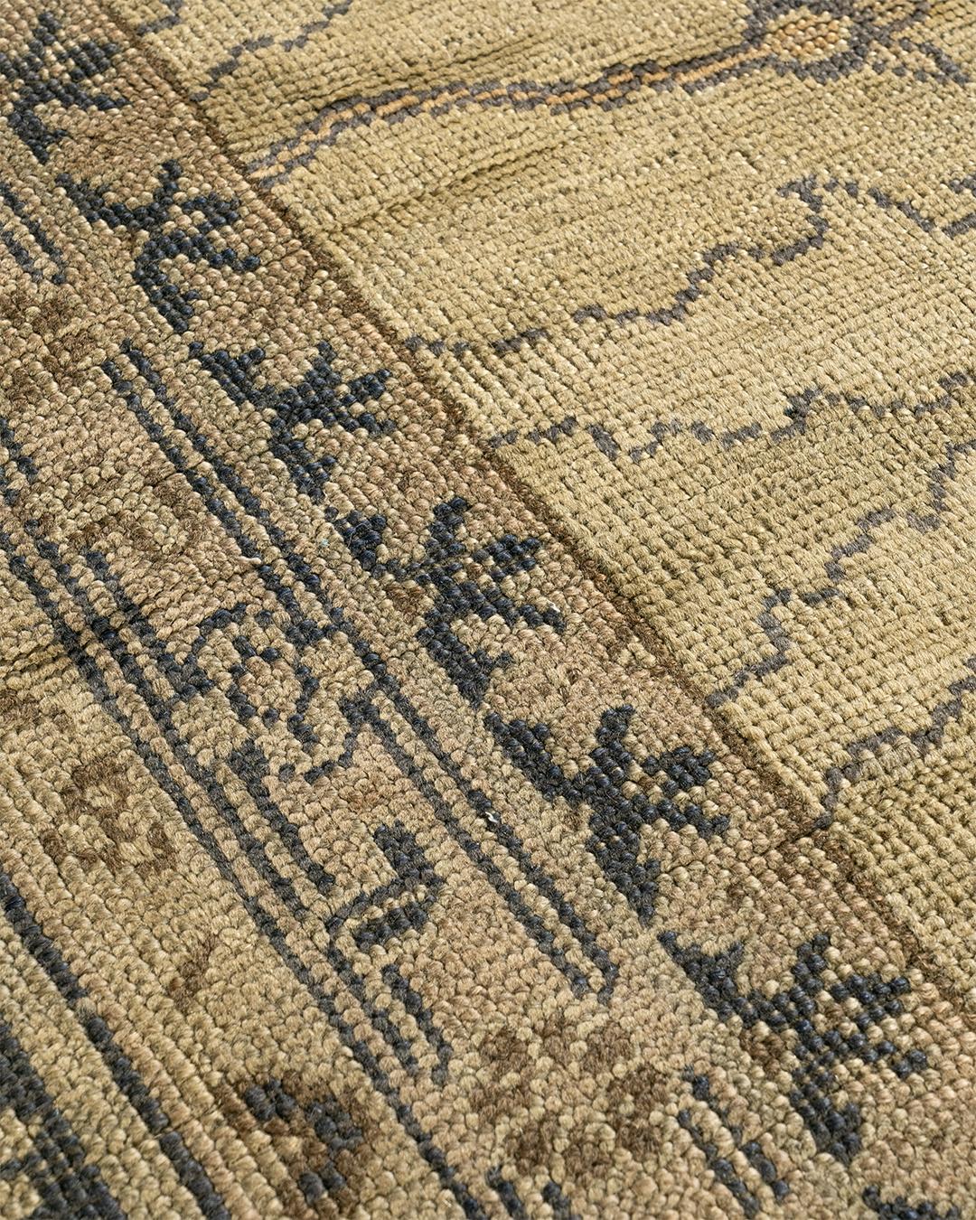 Antiker beigefarbener türkischer Oushak-Teppich in Übergröße 13'5 x 18'8 im Angebot 5