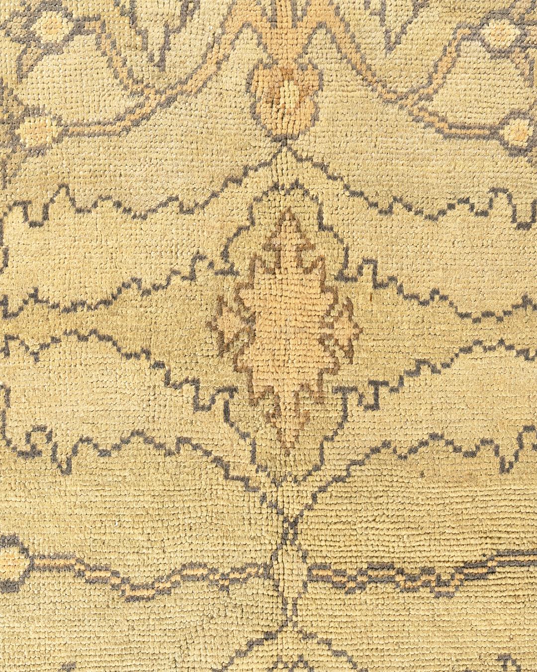 Antiker beigefarbener türkischer Oushak-Teppich in Übergröße 13'5 x 18'8 (Wolle) im Angebot