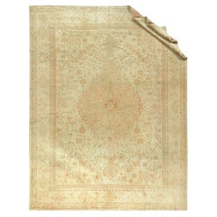 Tapis turc Oushak beige antique, 12'3 x 15'10