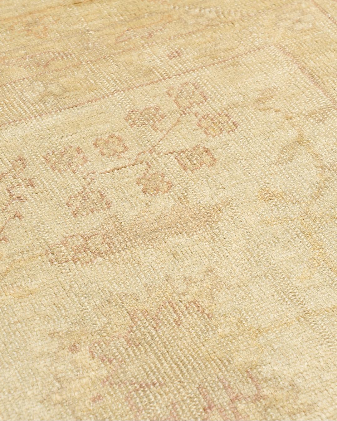 Antique Beige Turkish Oushak Rug, 13' x 16' For Sale 5