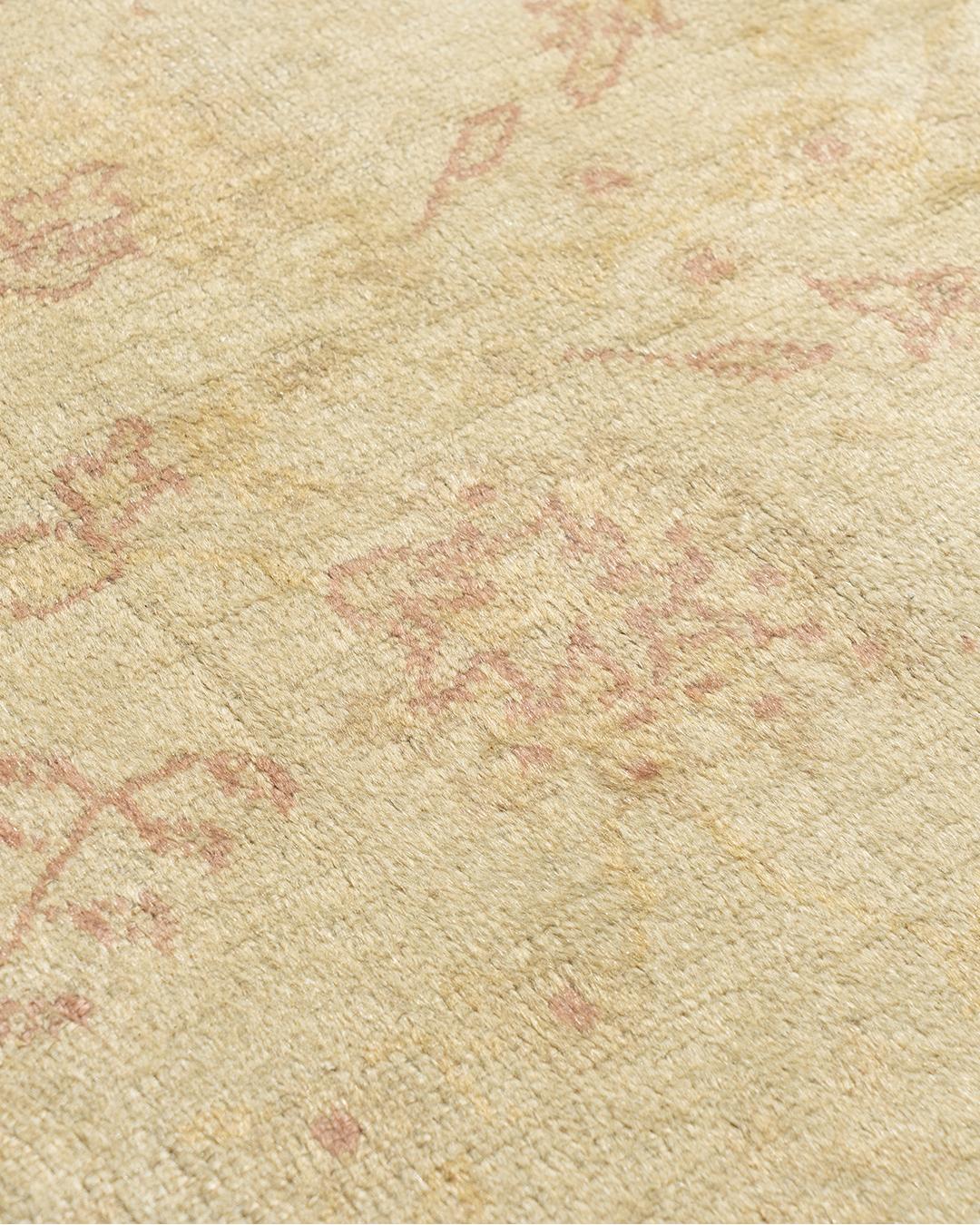 Antique Beige Turkish Oushak Rug, 13' x 16' For Sale 8