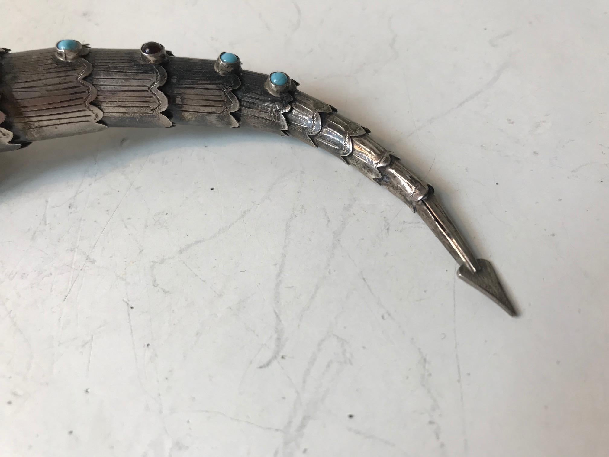 Asian Antique Bejeweled Silver Dragon, Opium Snuff Box