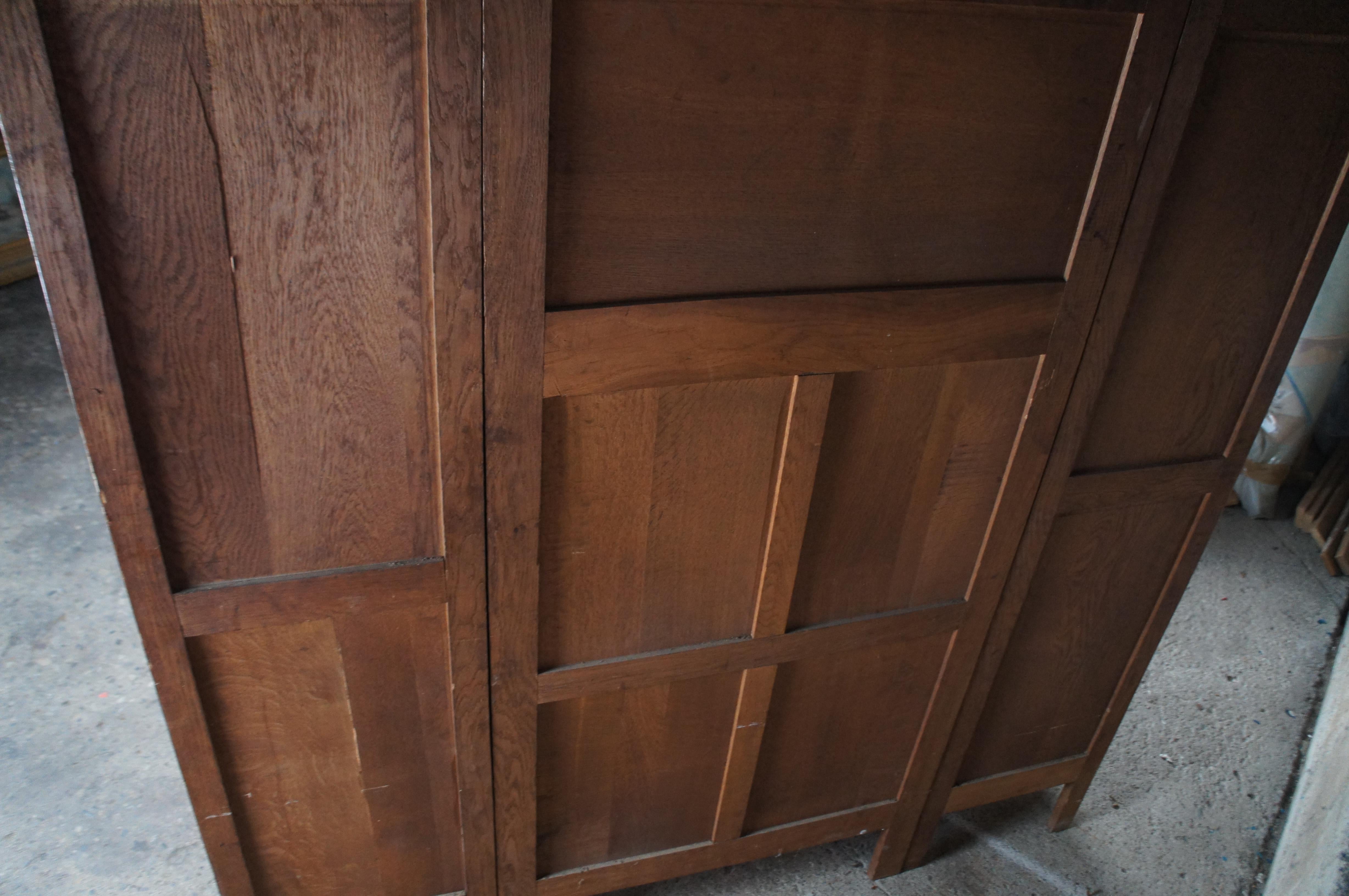 Antiker belgischer Art-Déco-Schrank mit Knockdown-Schrank, Kleiderschrank, Schrank, Schrank 67