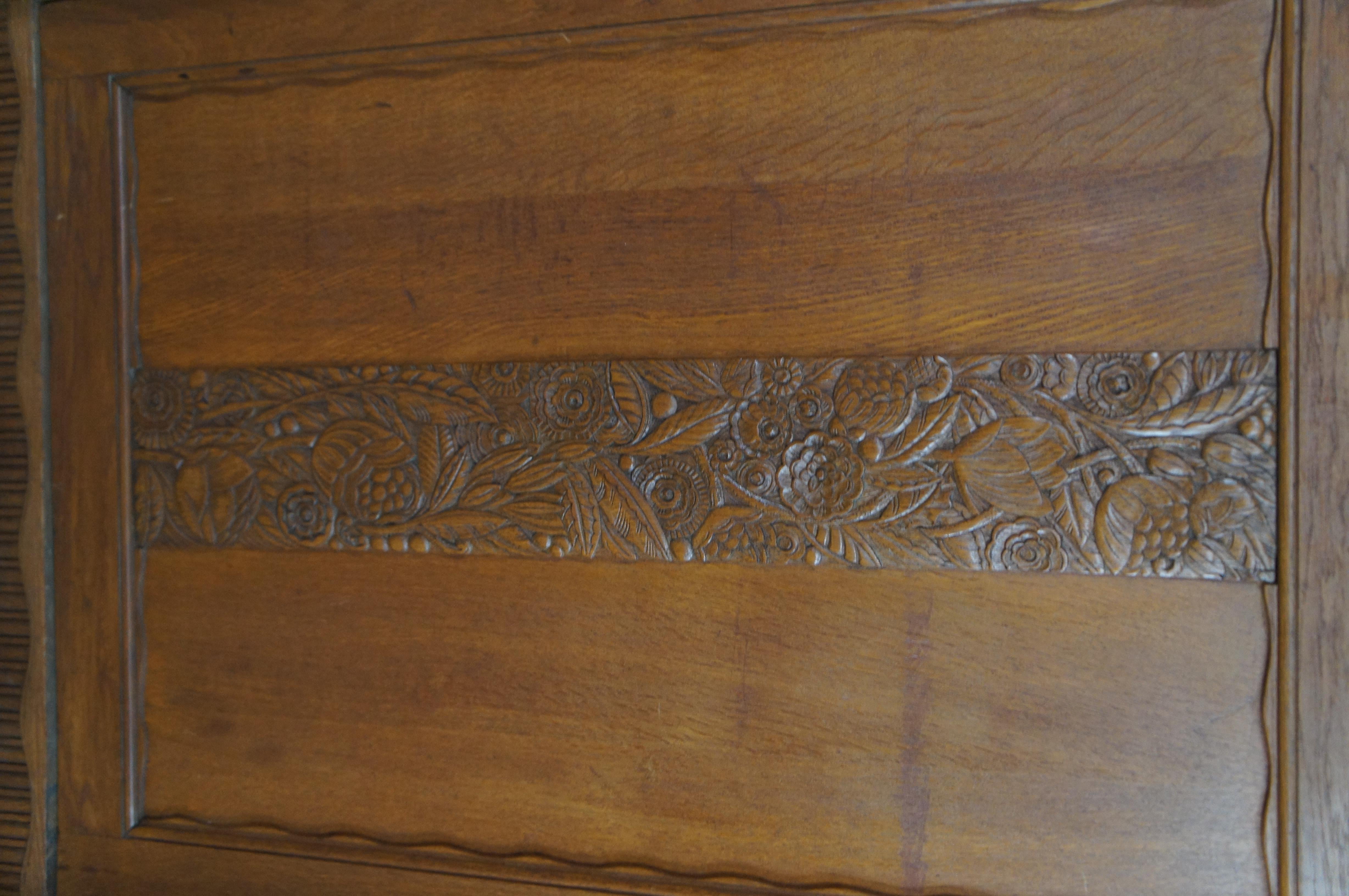 Antiker belgischer Art-Déco-Schrank mit Knockdown-Schrank, Kleiderschrank, Schrank, Schrank 67