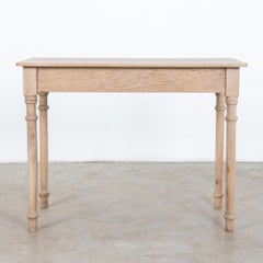 Antique Belgian Bleached Oak Table