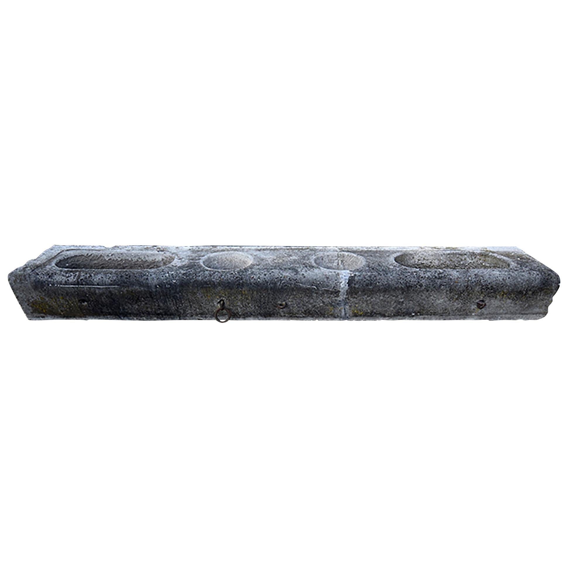 Antique Belgian Bluestone Horse Trough 19th Century For Sale