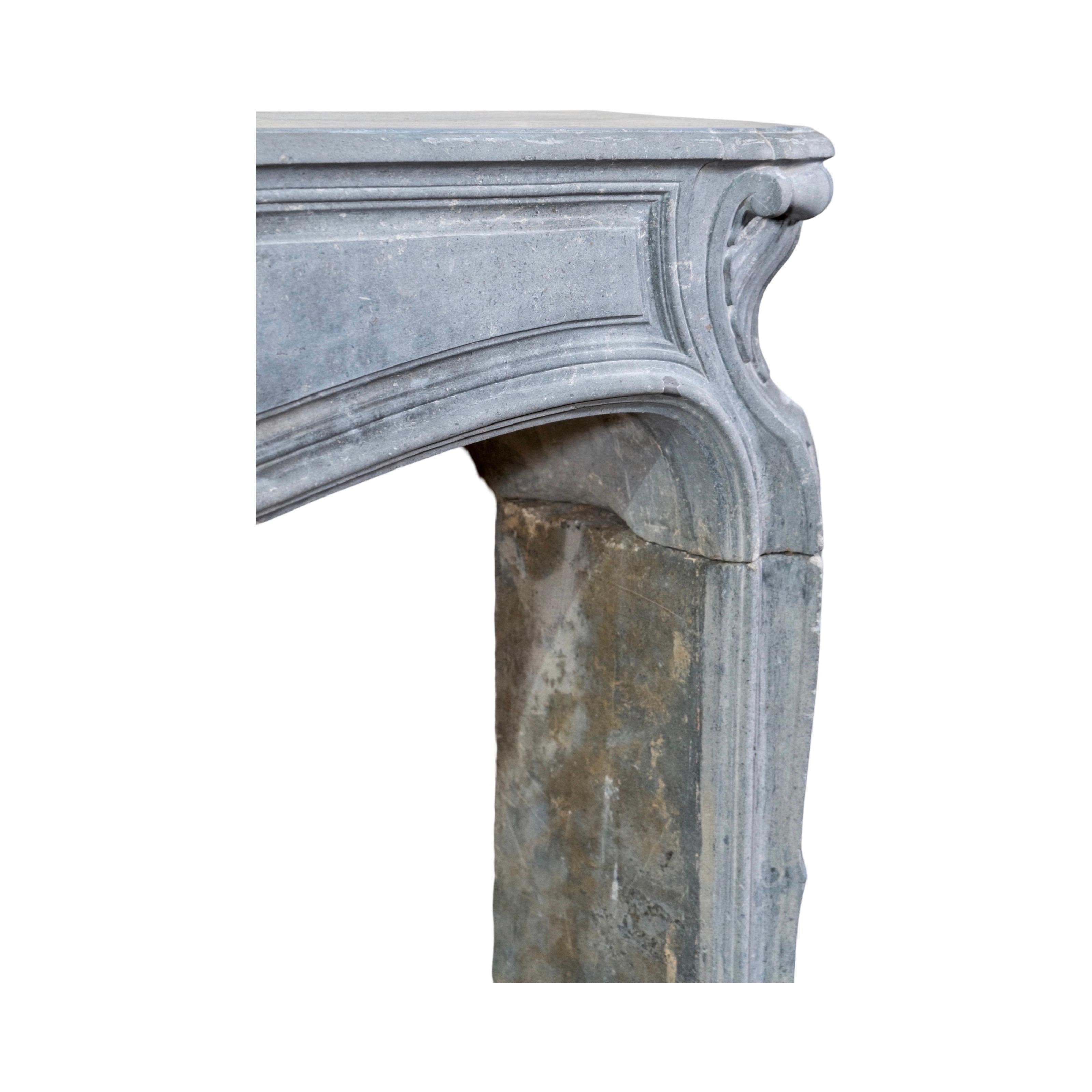 Stone Antique Belgian Bluestone Mantel