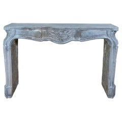 Antique Belgian Bluestone Mantel