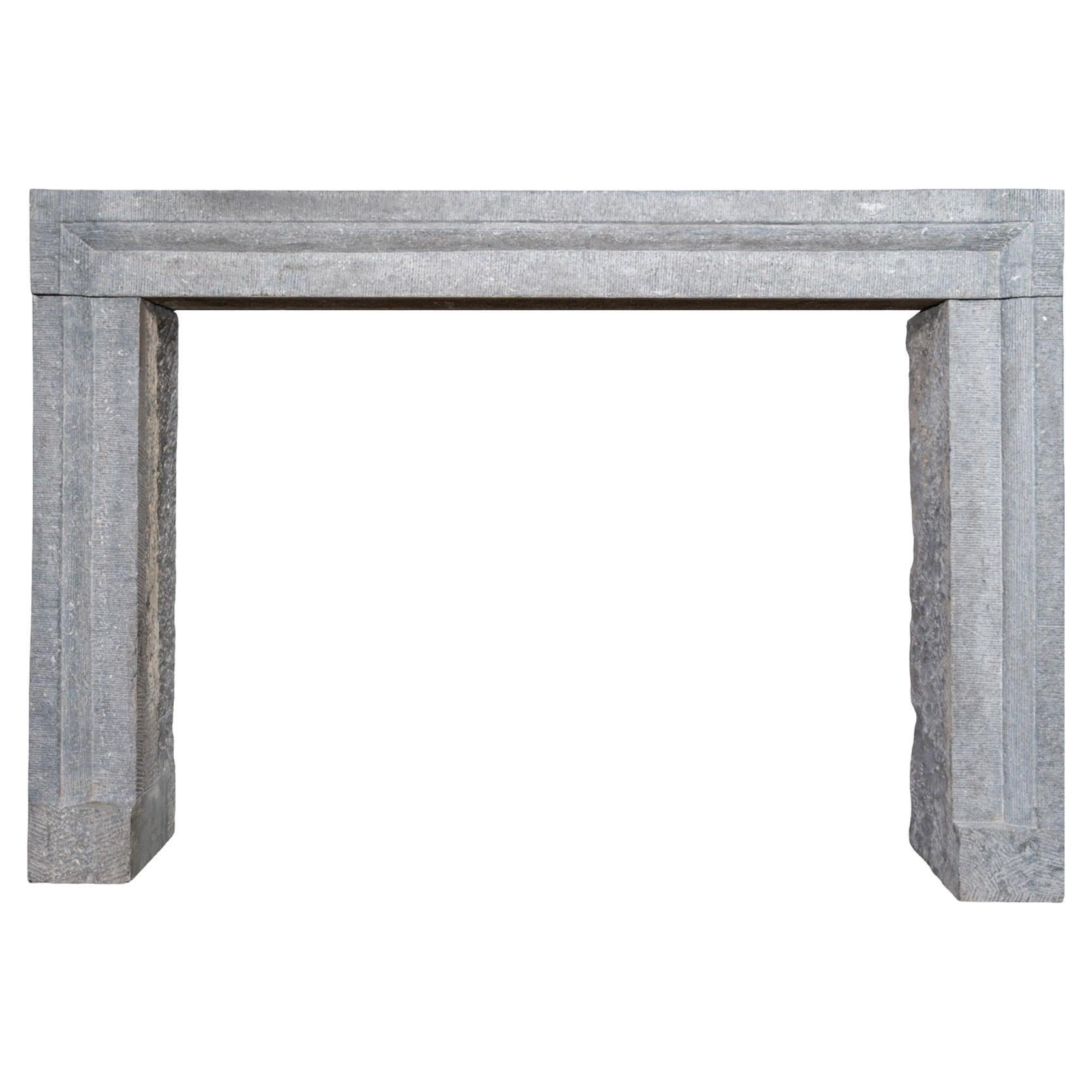 Antique Belgian Bluestone Mantel