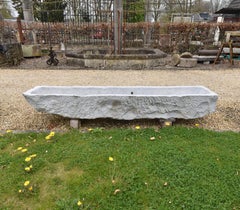 Antique Belgian Bluestone Trough 19th Century