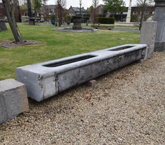 Antique Belgian Bluestone Trough 19th Century