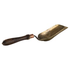 Antique Belgian Brass Dry Goods Scoop