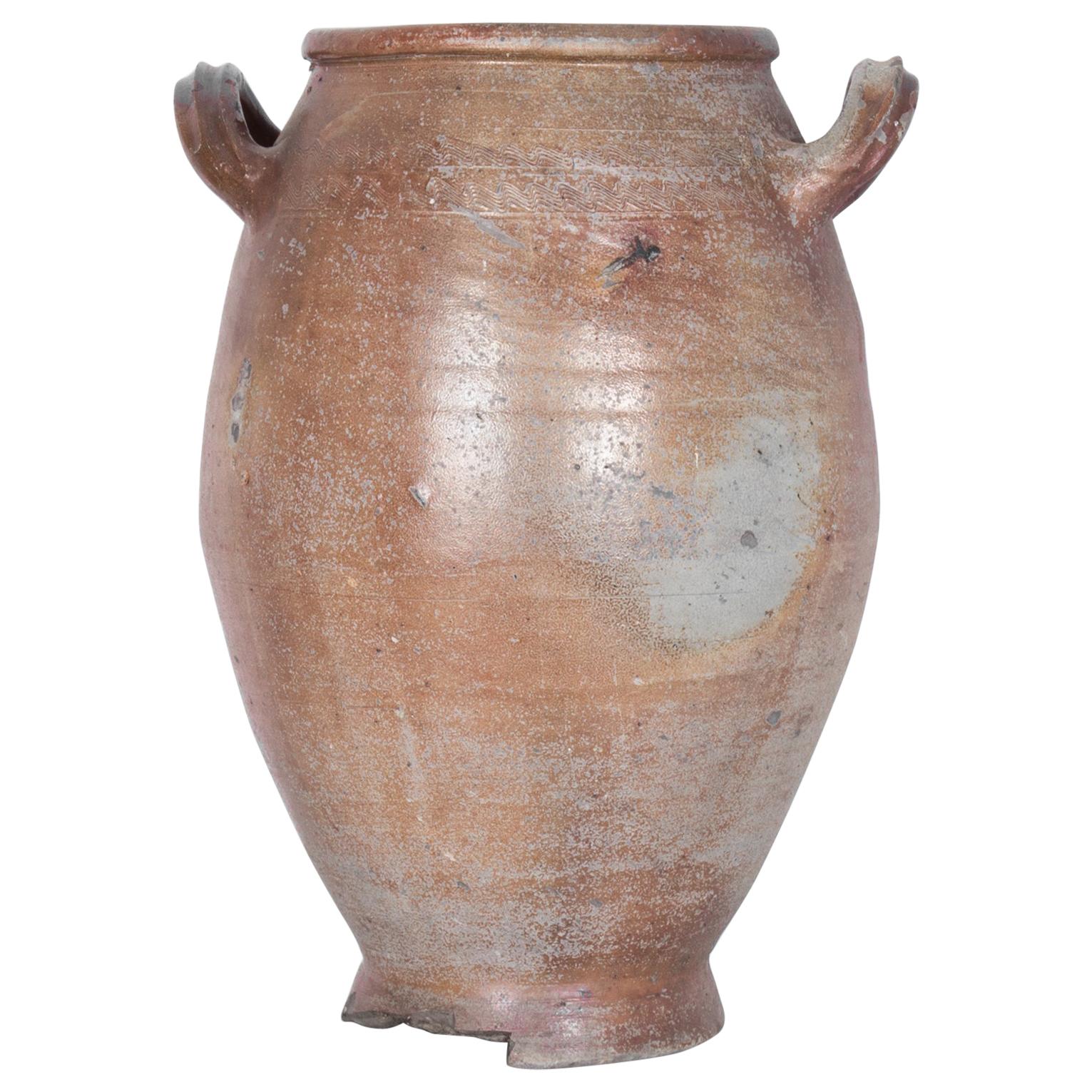 Antique Belgian Ceramic Pot